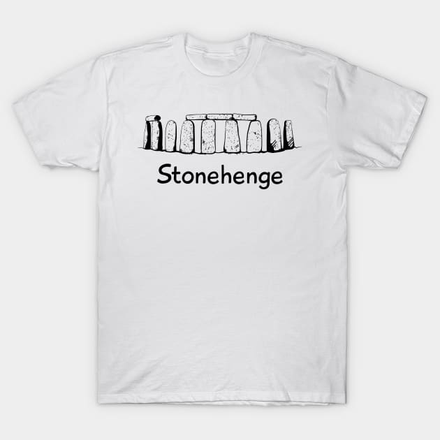 Stonehenge Rock Monument T-Shirt by yeoys